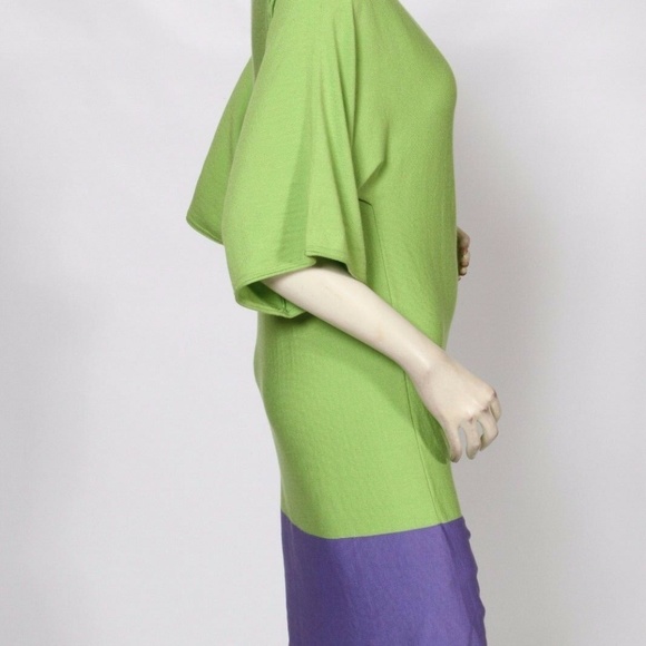 Rondina green and purple tunic dress XS - Picture 2 of 4